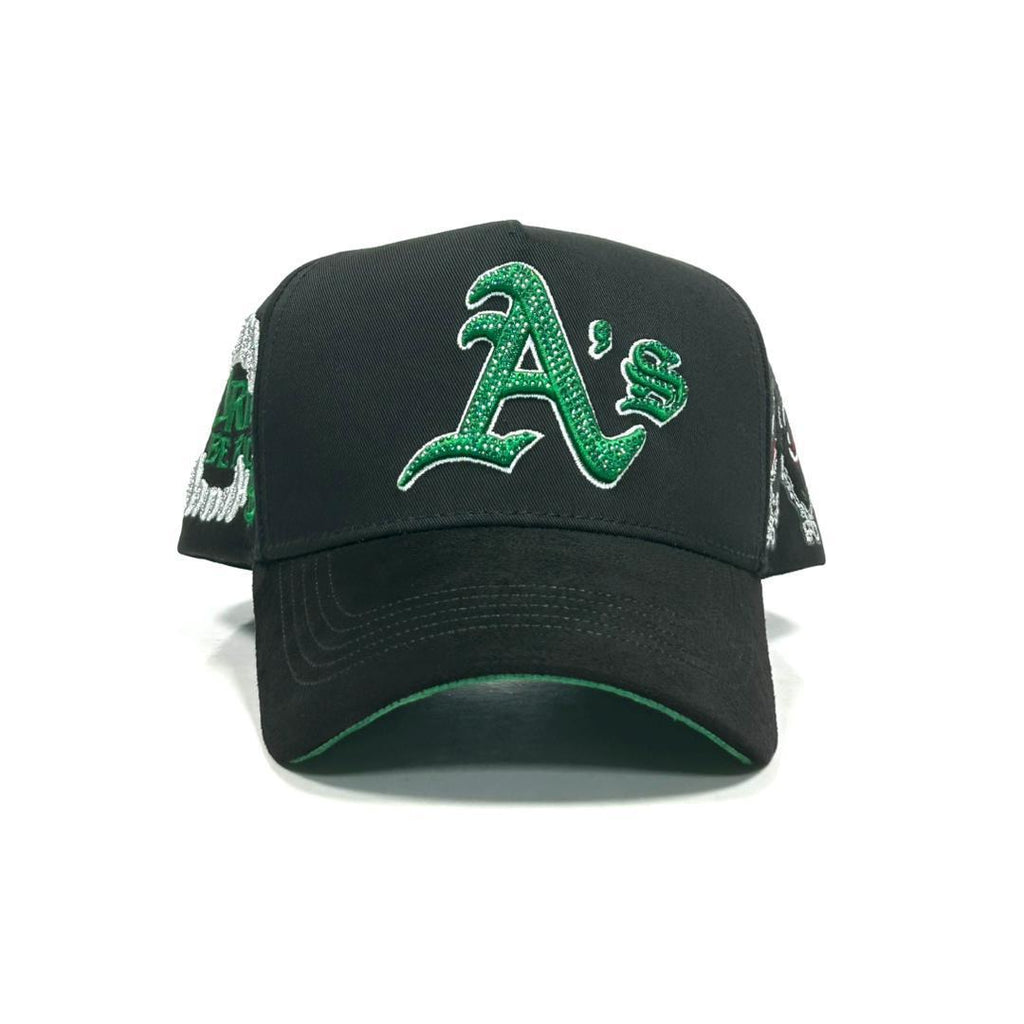 A’s black and green