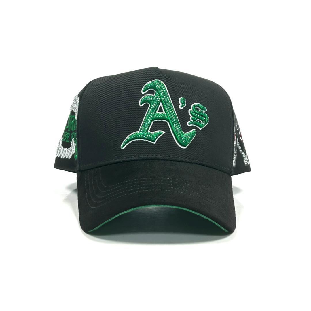 A’s black and green