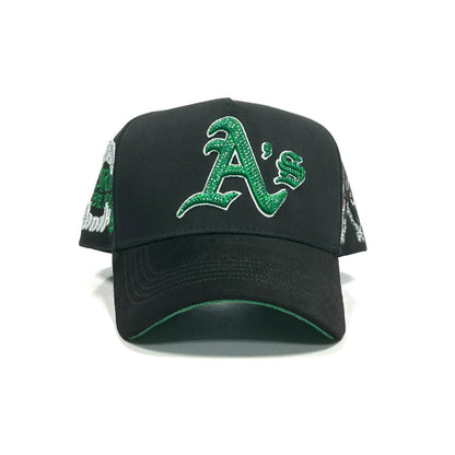 A’s black and green
