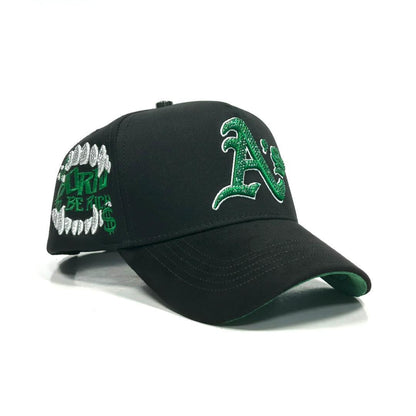 A’s black and green
