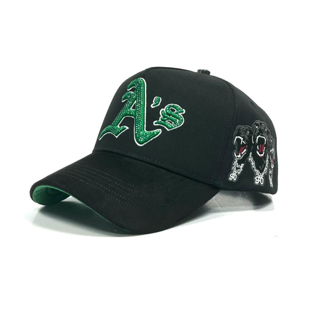 A’s black and green