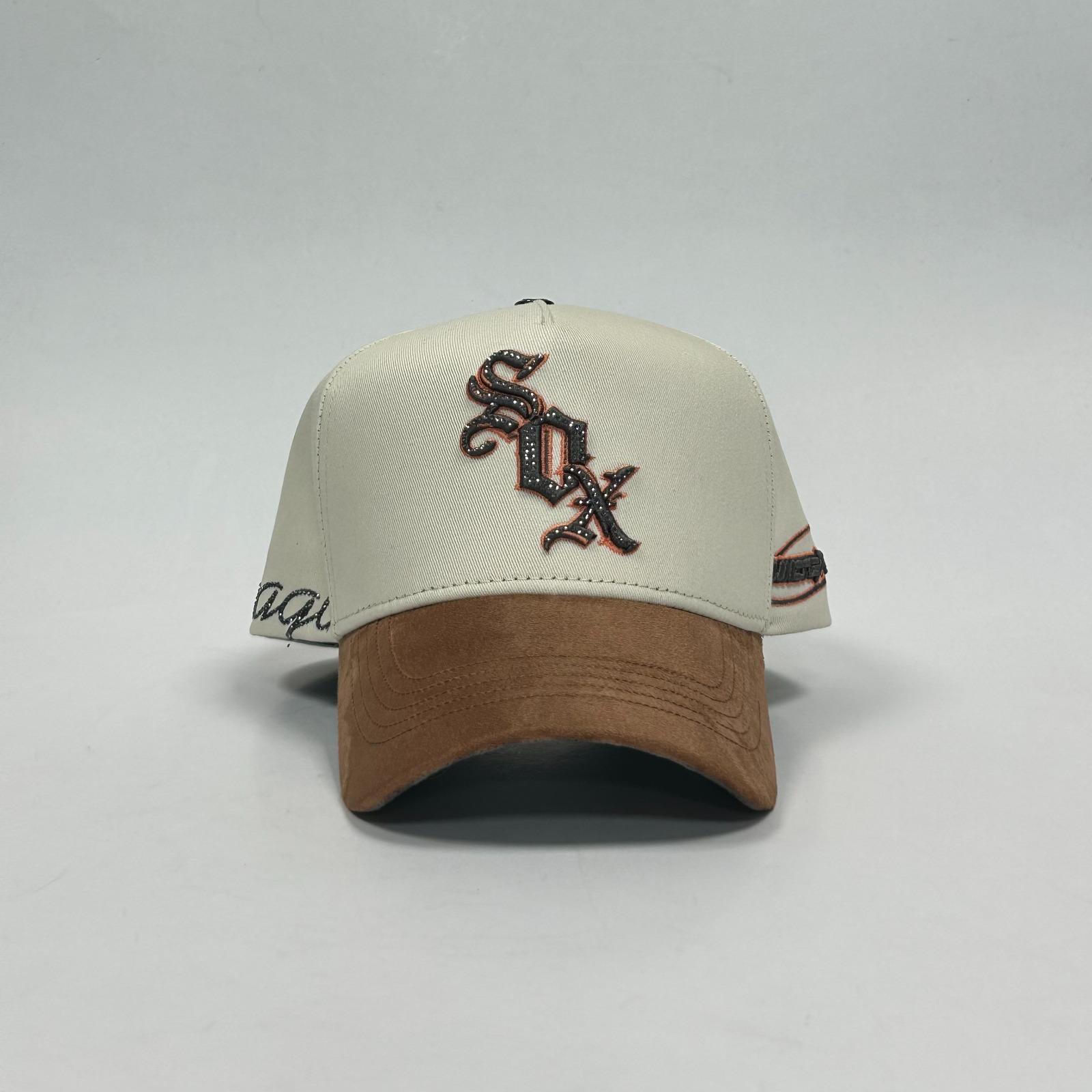 Sox beige and brown
