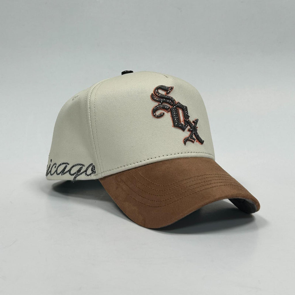 Sox beige and brown