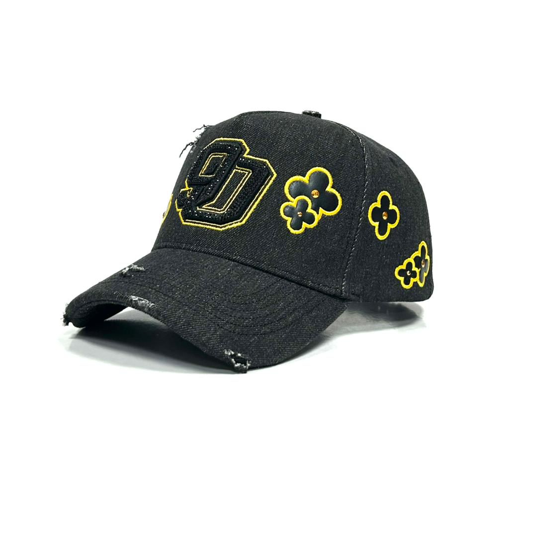 90 flowers black