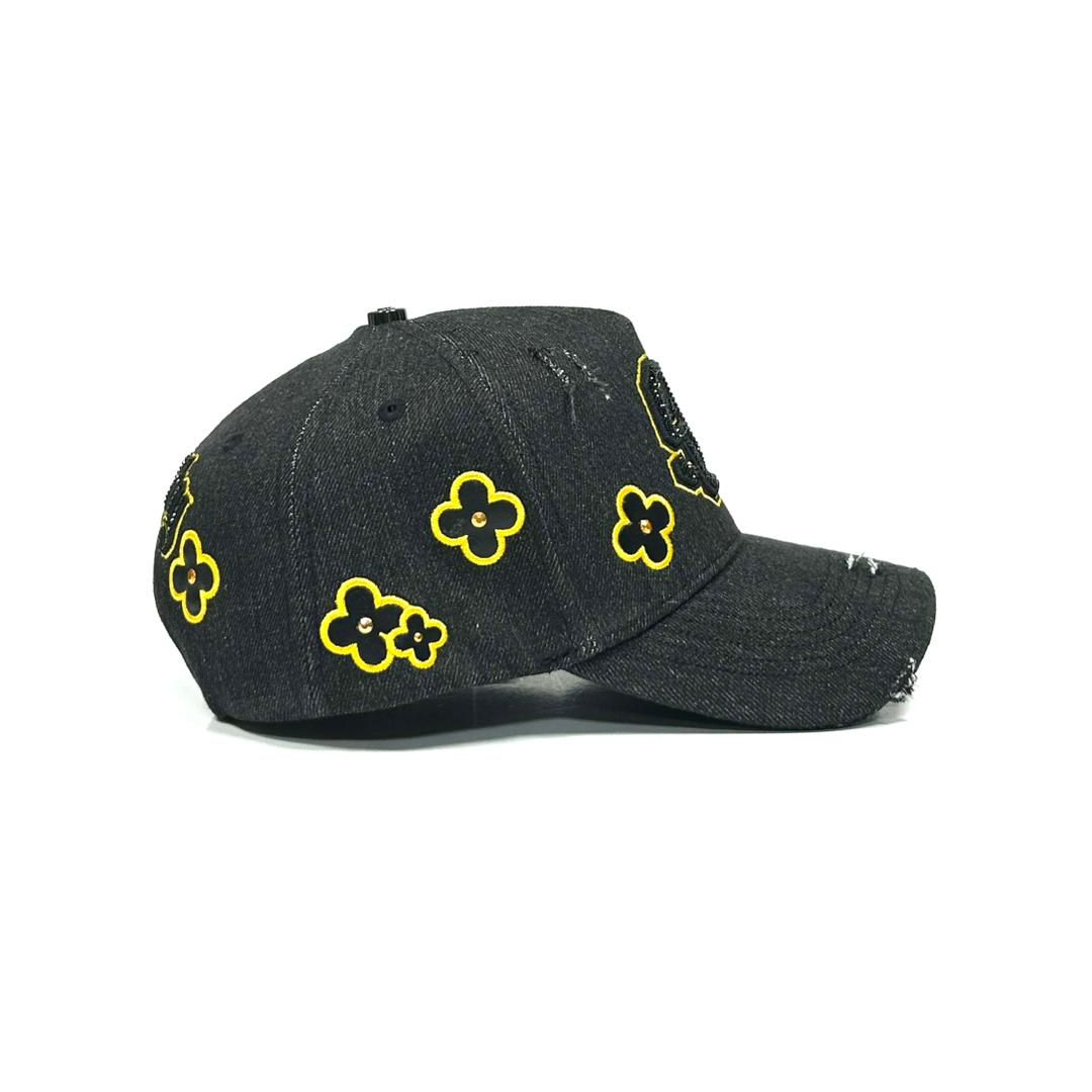 90 flowers black