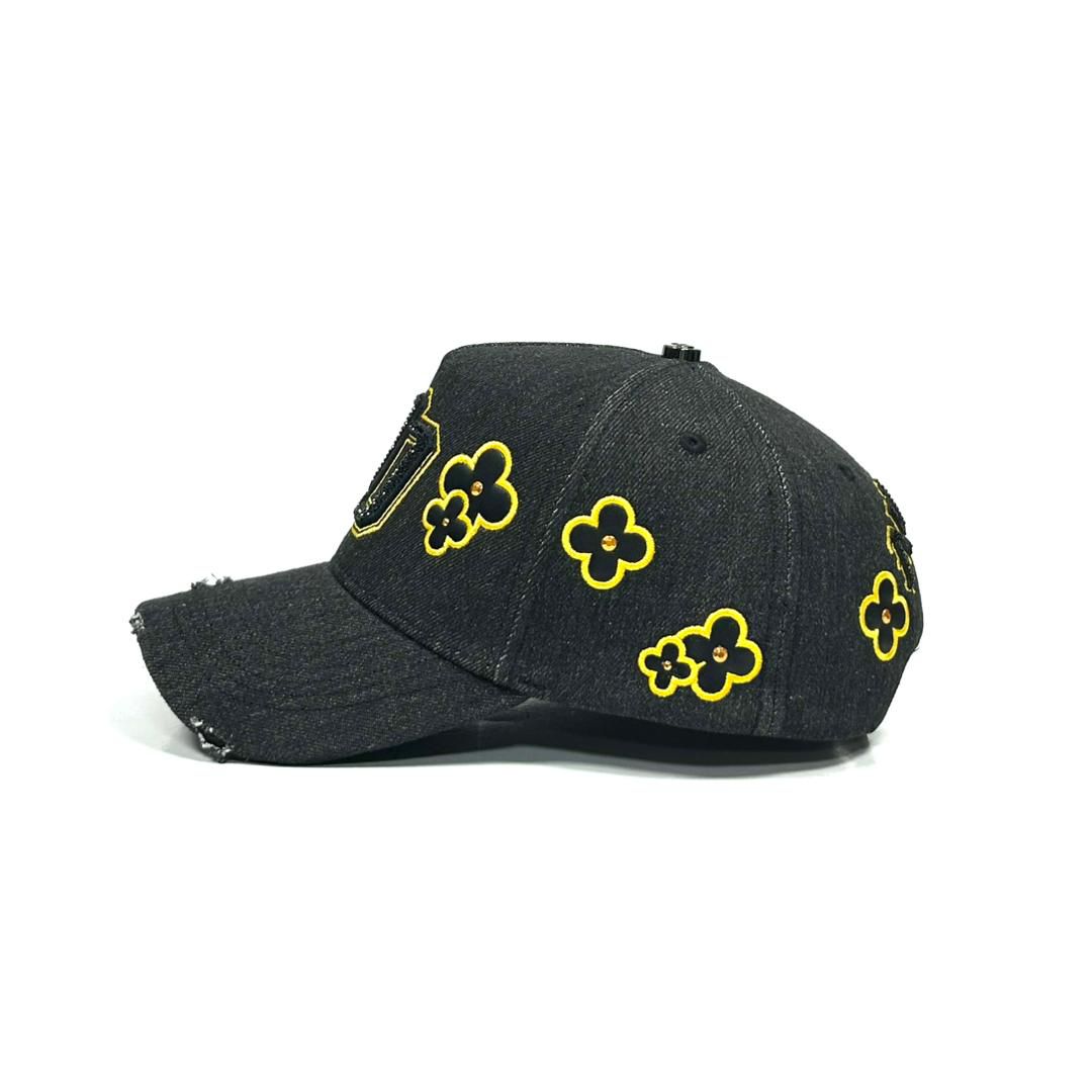 90 flowers black
