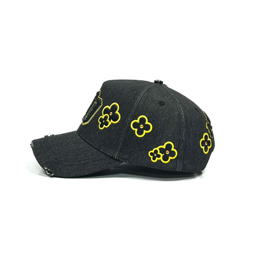 90 flowers black